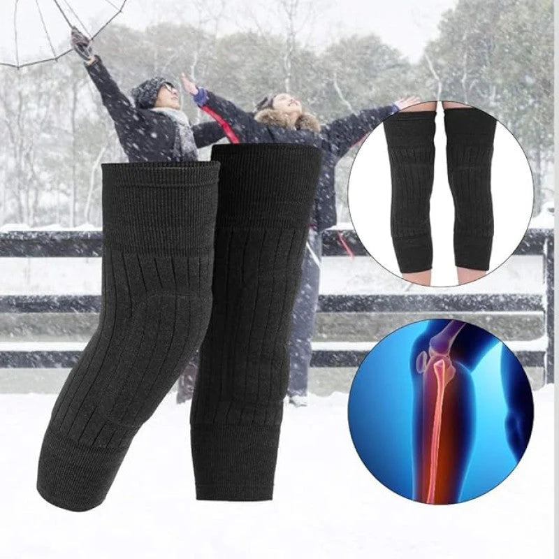 Knee Warmer - Woolen Blend Thermal Leg Warmers - For Men & Women
